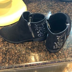 Girls Black Booties